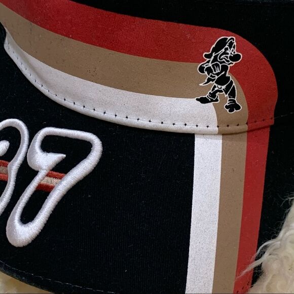 Disney Grumpy racing stripe stretch visor - Picture 2 of 5